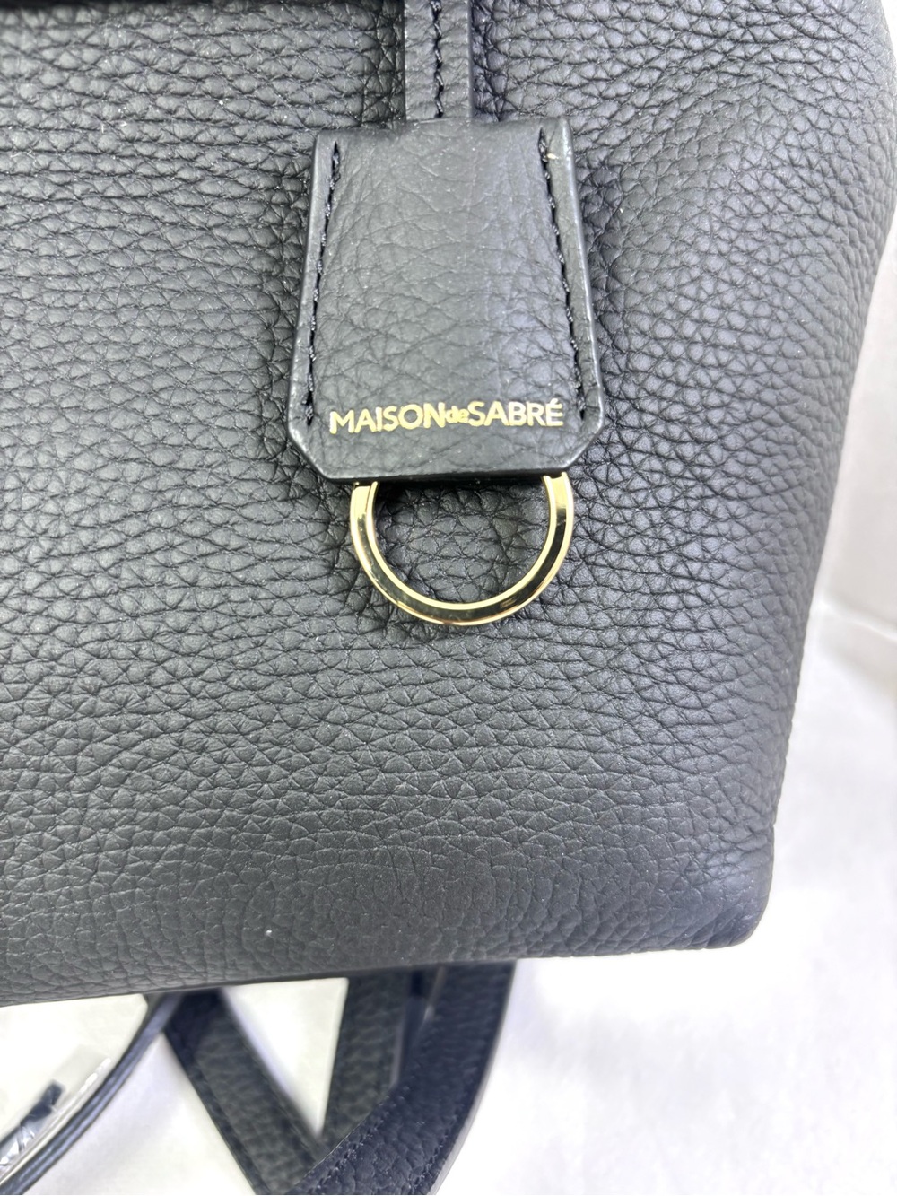 Maison de Sabre Mini Soft Backpack. Black/ Gold. - Picture 13 of 17